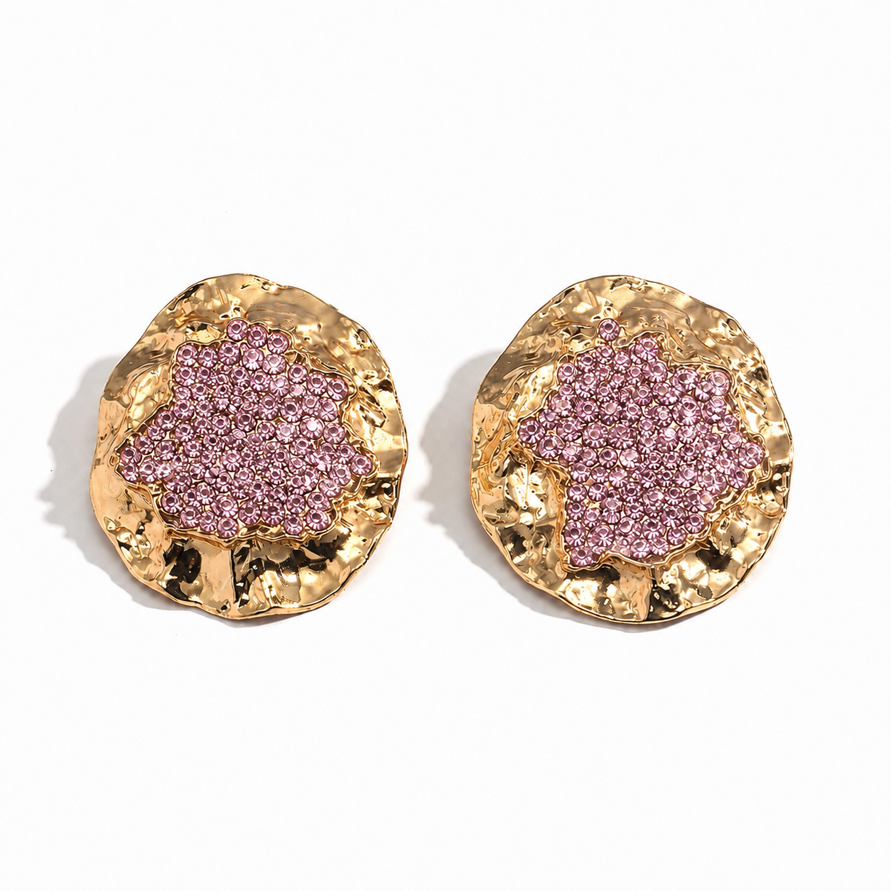 Rose Crystal Bloom Earrings