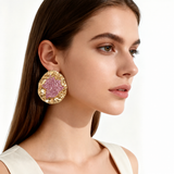 Rose Crystal Bloom Earrings