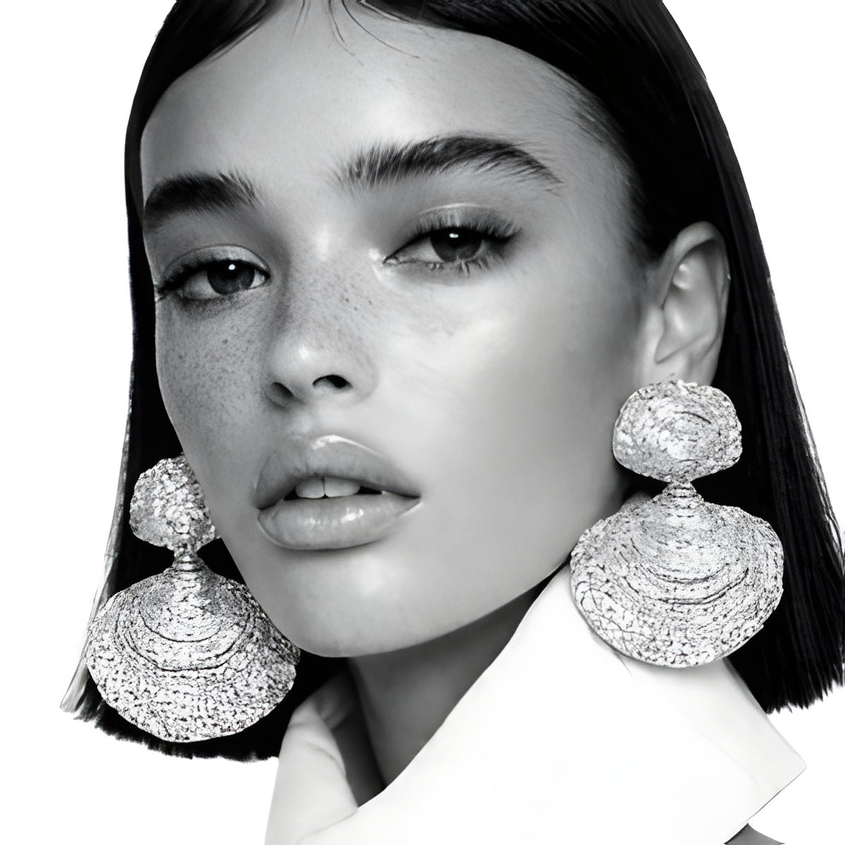 Silver Fashion Shell Earrings