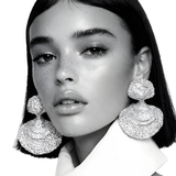 Silver Fashion Shell Earrings