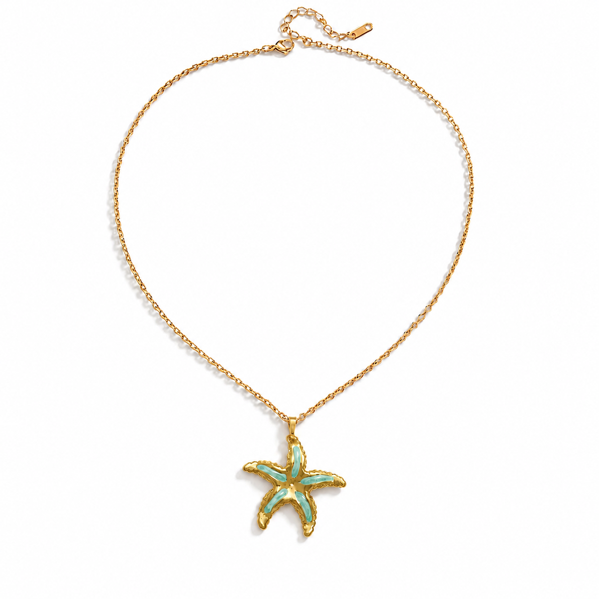 Turquoise Starfish Necklace