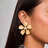 Earring Golden Flower