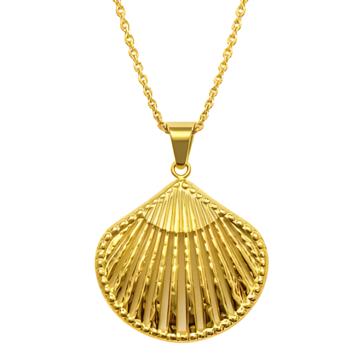 Golden Scallop Necklace