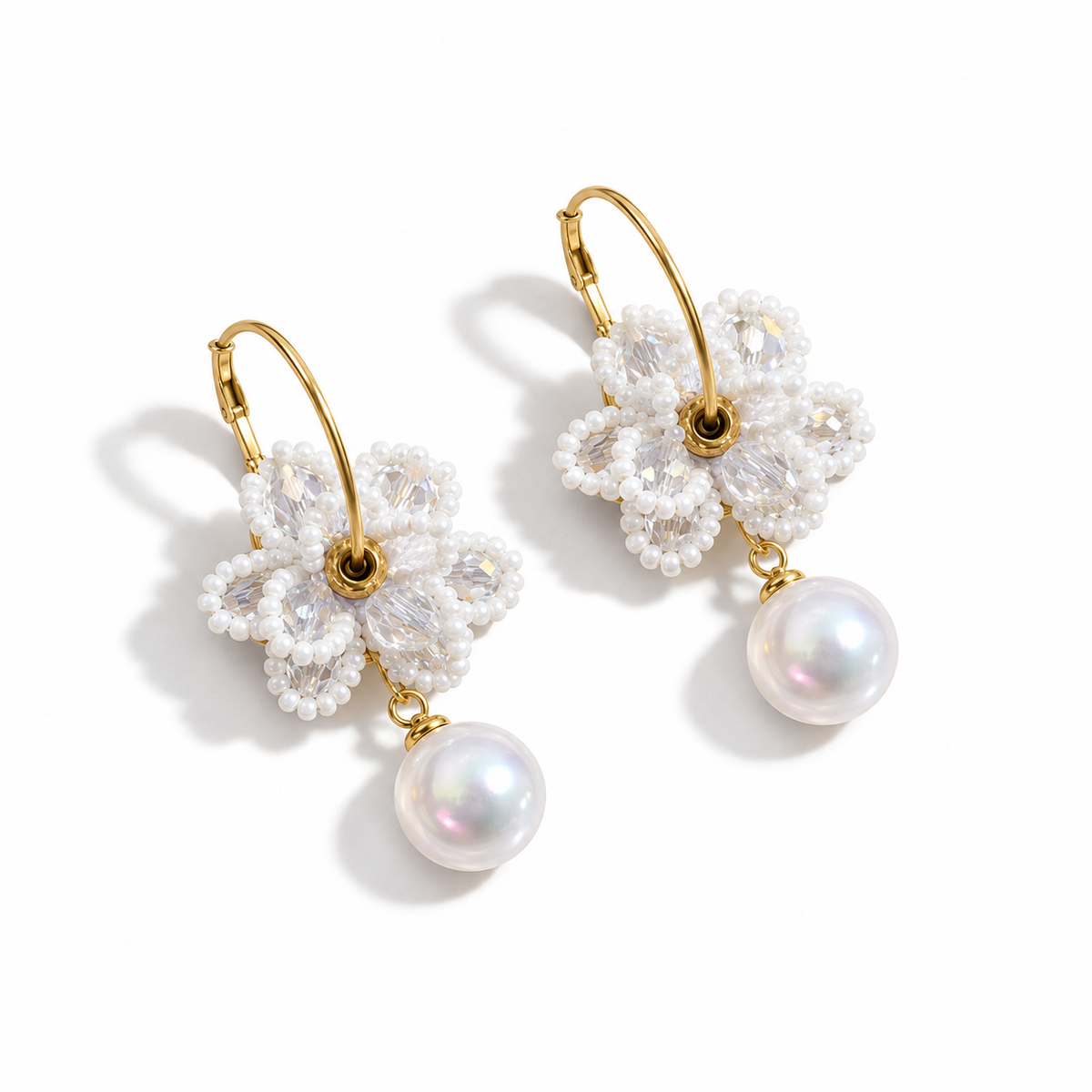 Pearl Blossom Earrings