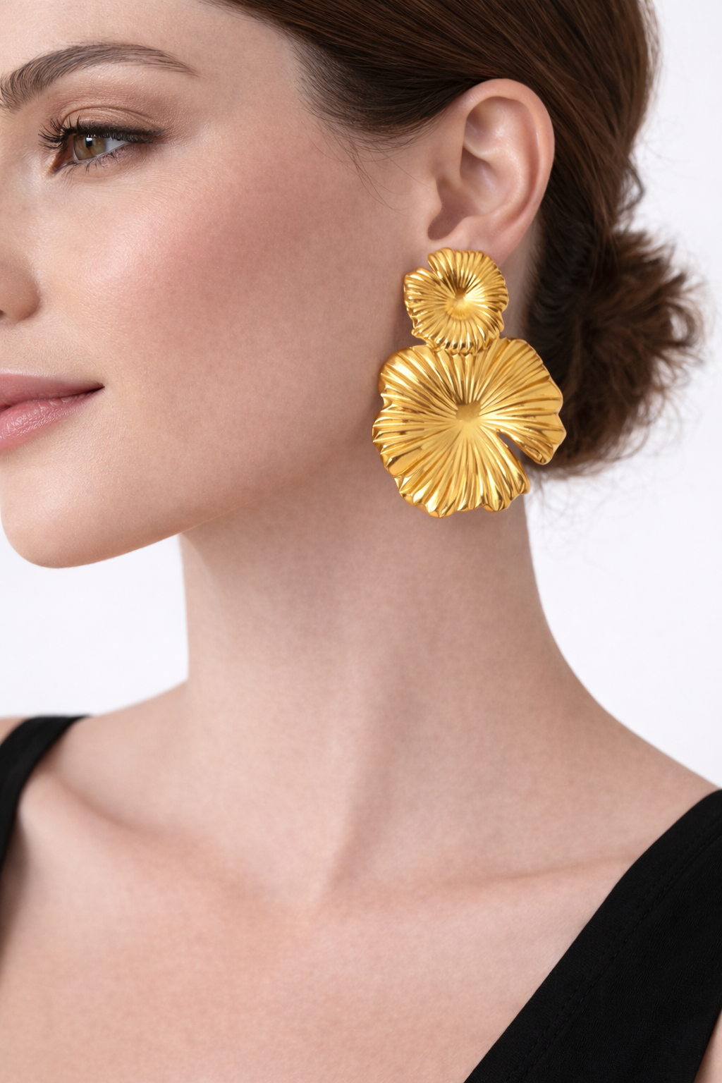 Golden Sunflower Earrings