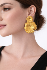 Golden Sunflower Earrings