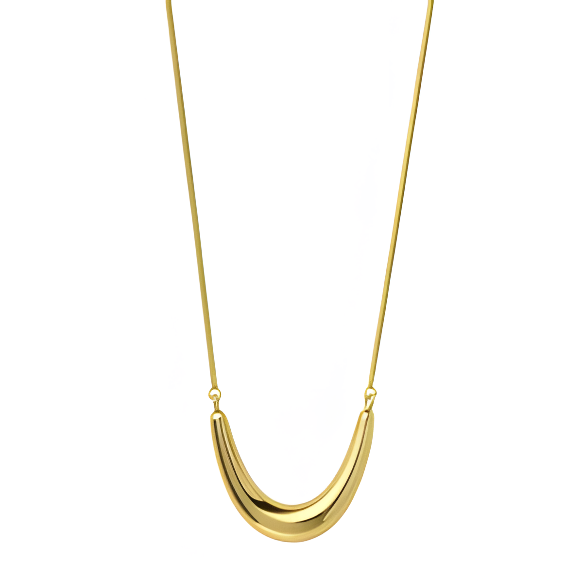 Golden Crescent Necklace