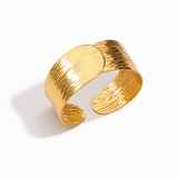 Golden Texture Cuff