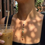 Gemstone Cascade Necklace