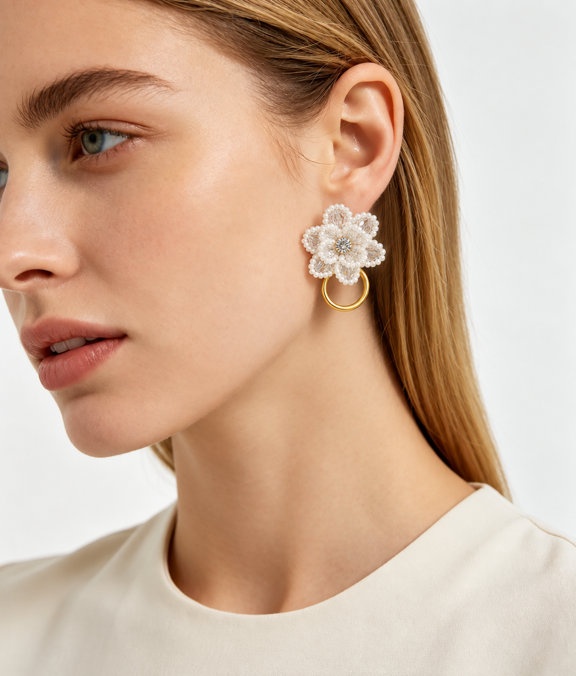 Pearl Blossom Earrings