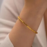 Circle Golden Bone Bracelet