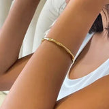 Circle Golden Bone Bracelet