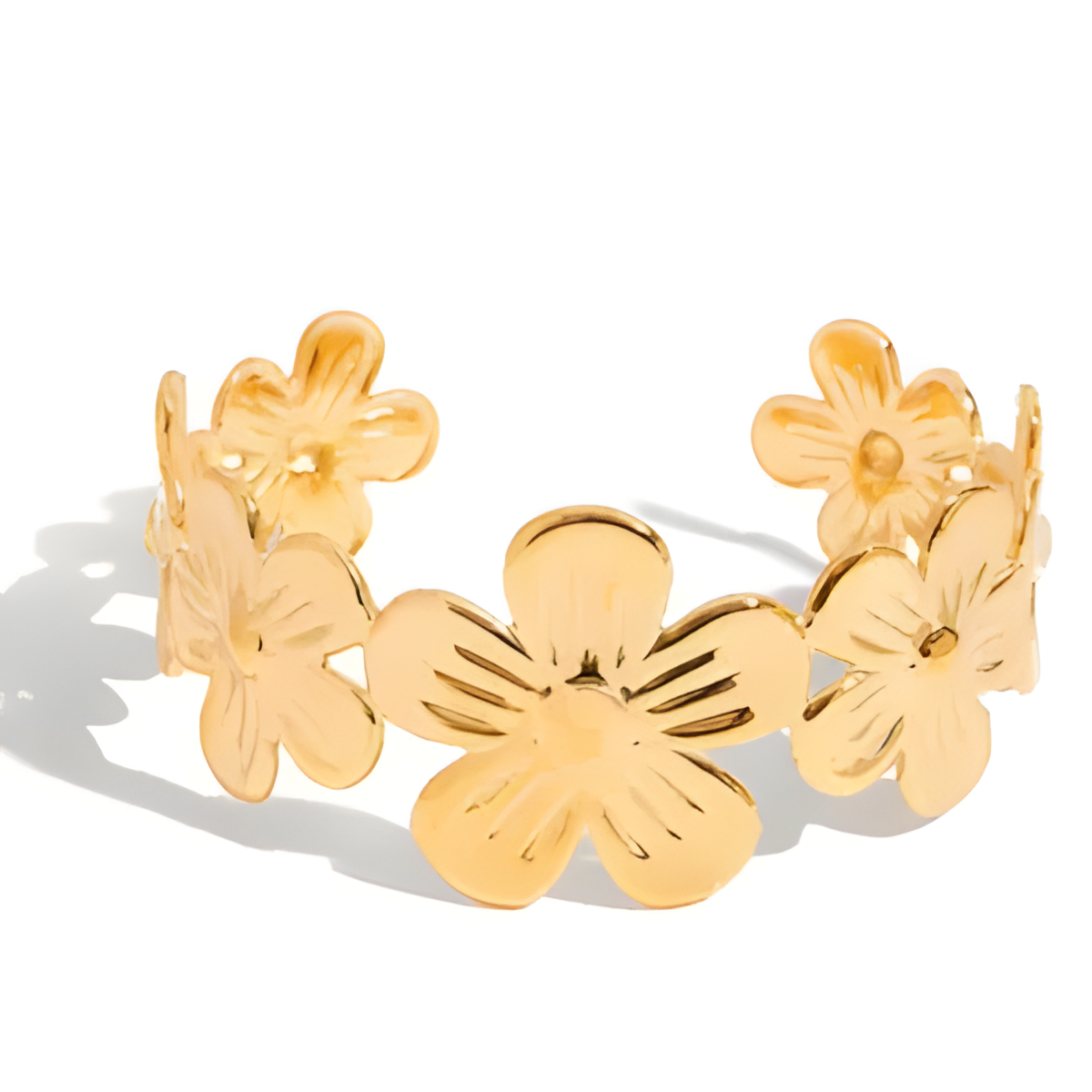 Golden Bloom Cuff