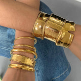 Golden Wave Cuff Bracelet