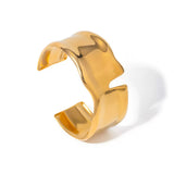 Golden Wave Cuff Bracelet