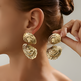 Golden Fashion Shell Earrings