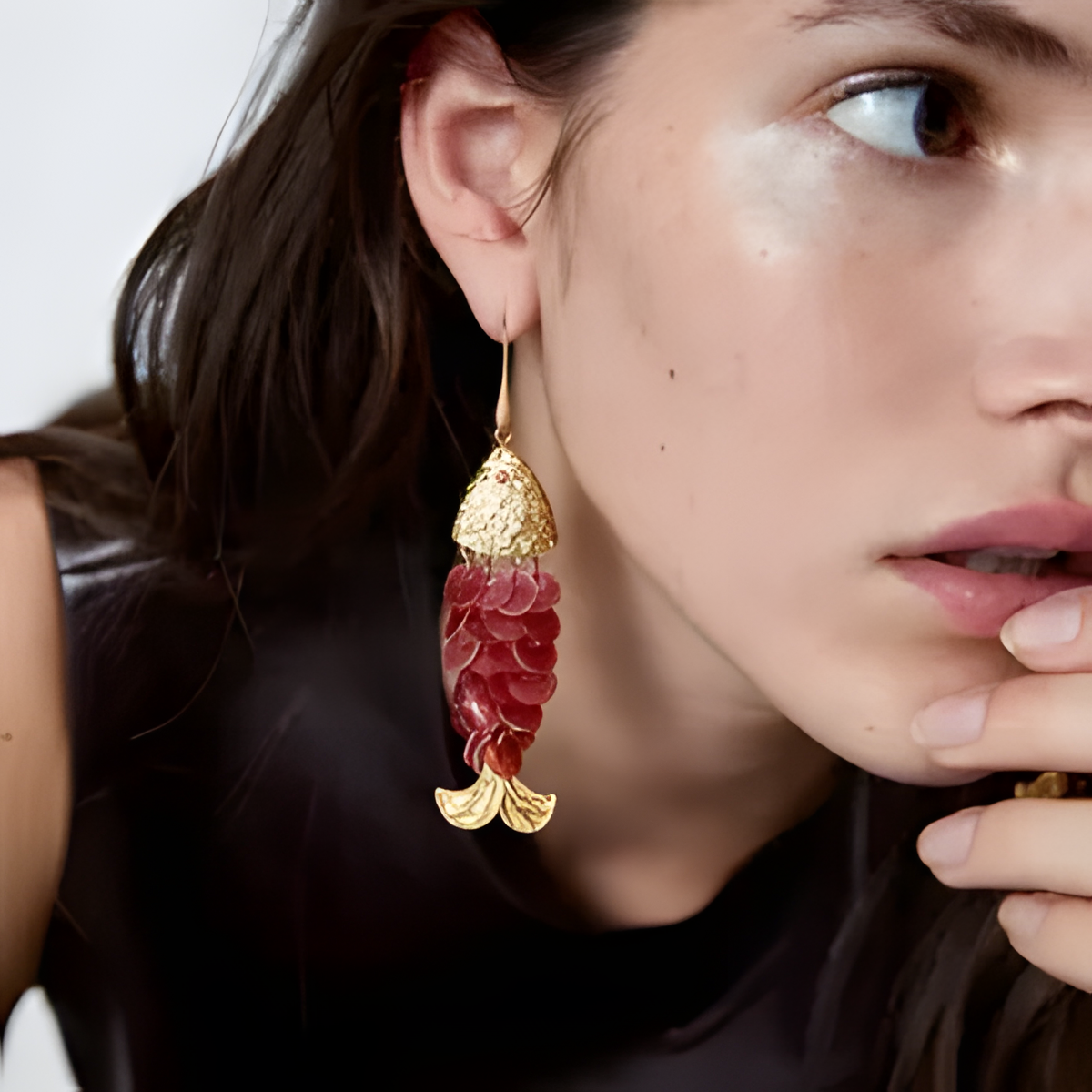 Ruby Cascade Earrings