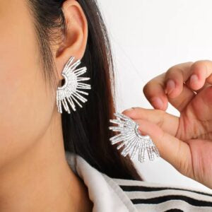 Earring Sun Wings Silver