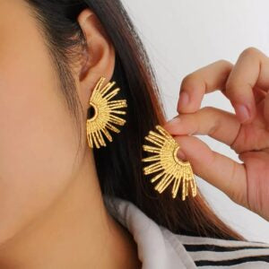 Earring Sun Wings Gold