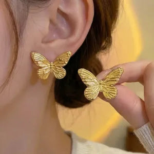 Earring Golden Butterfly