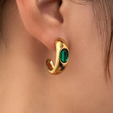 Modern Gold Earrings