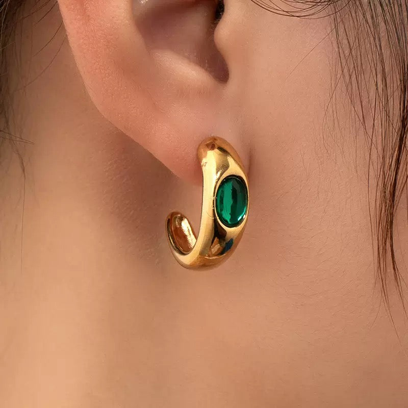 Modern Gold Earrings