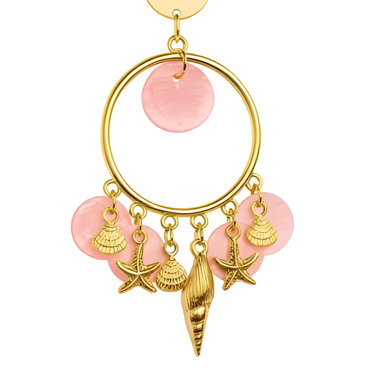 Pink Sea Treasures Earrings