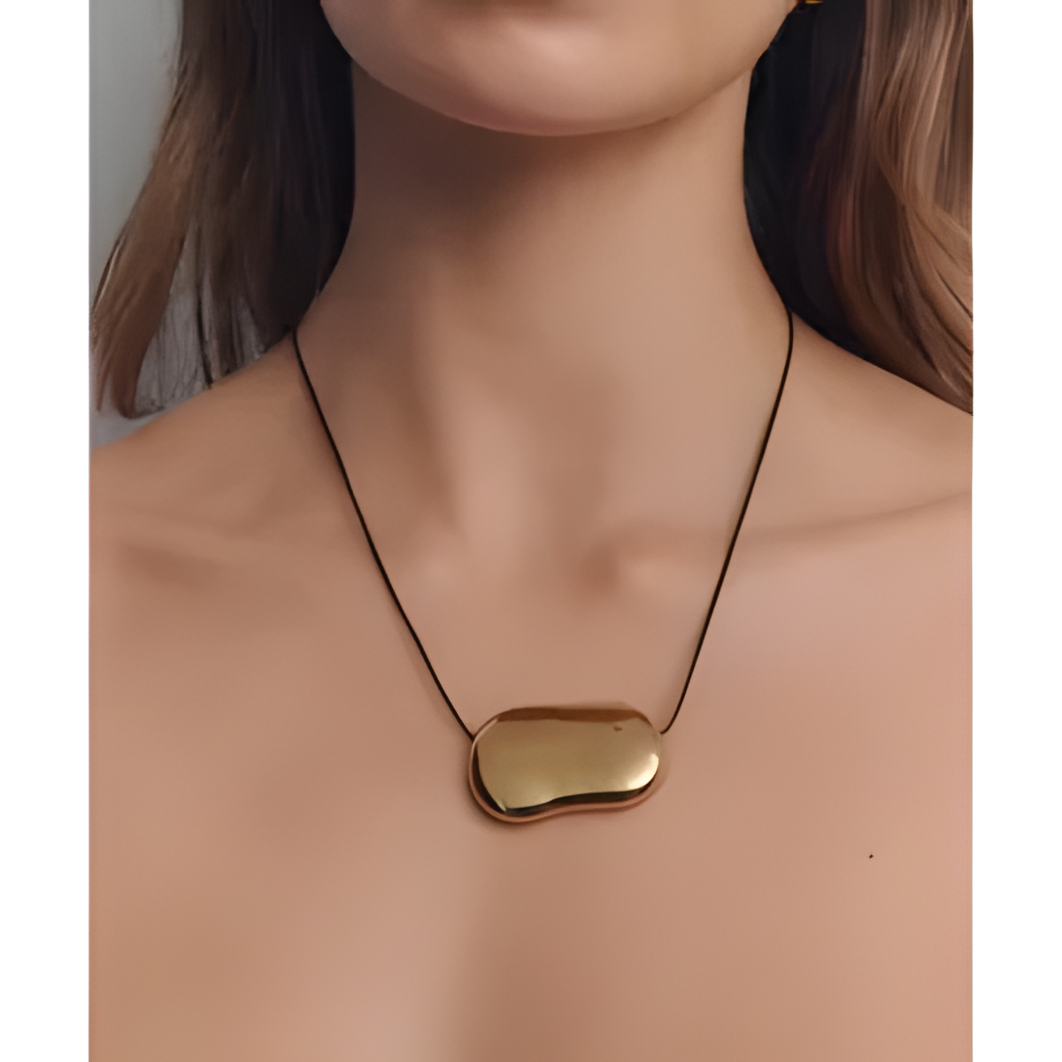 Golden Pebble Necklace