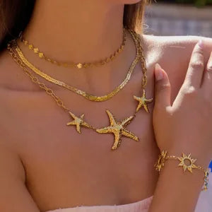 Starfish Trio Necklace
