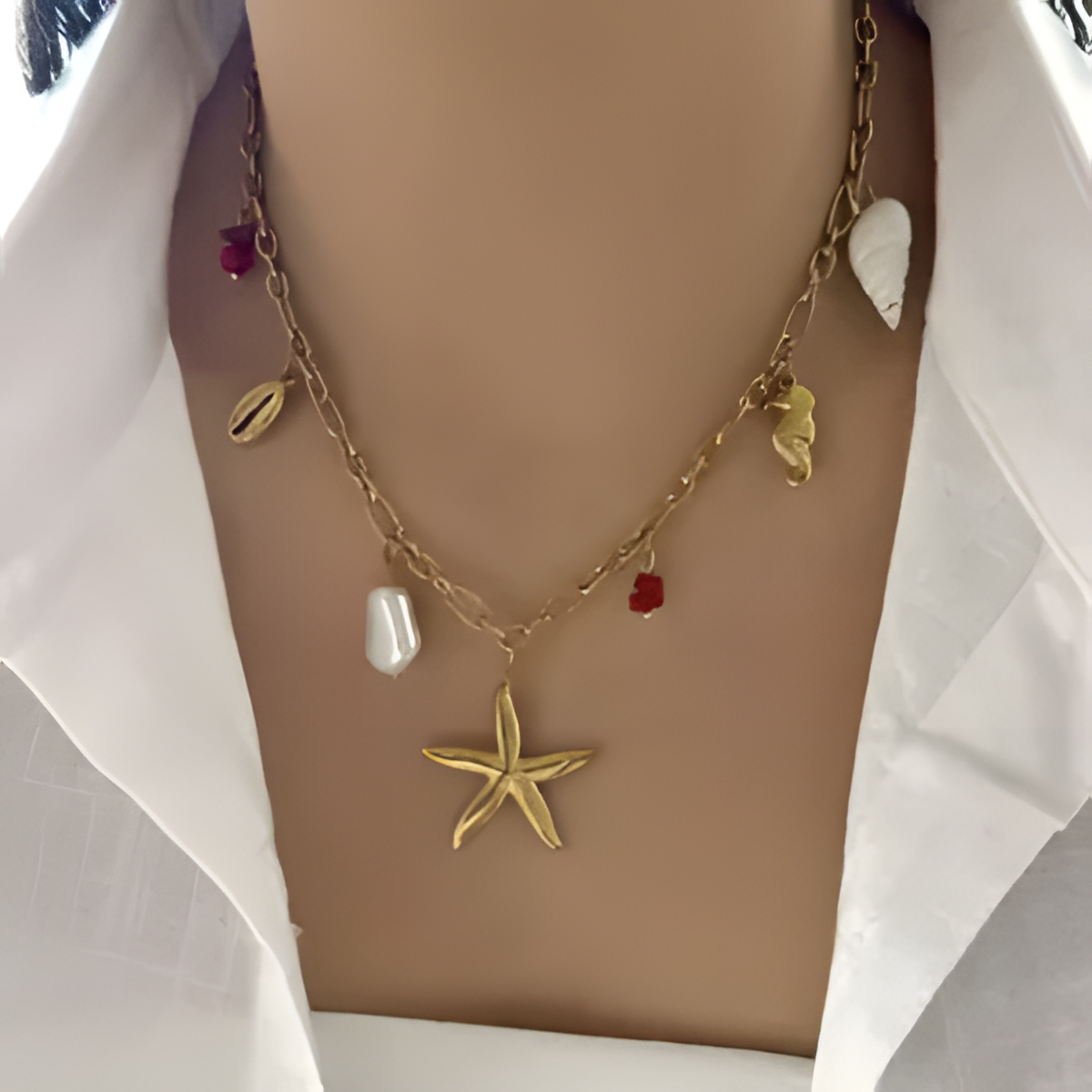 Starfish Charm Necklace