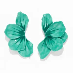 Mint Flower Earring