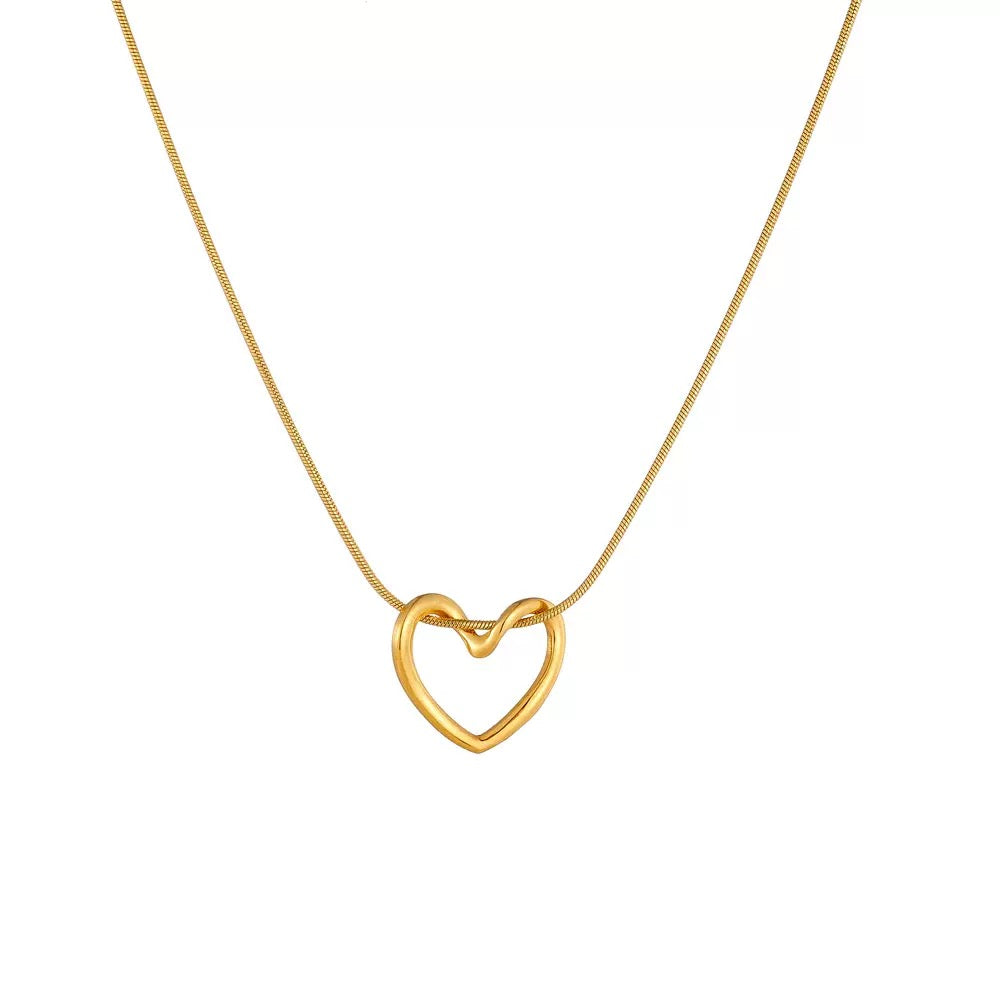 Hollow Heart Necklace