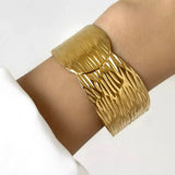 Golden Texture Cuff