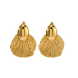 Earring Golden Shell