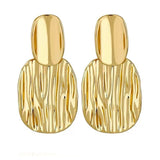 Ripple Gold Earrings