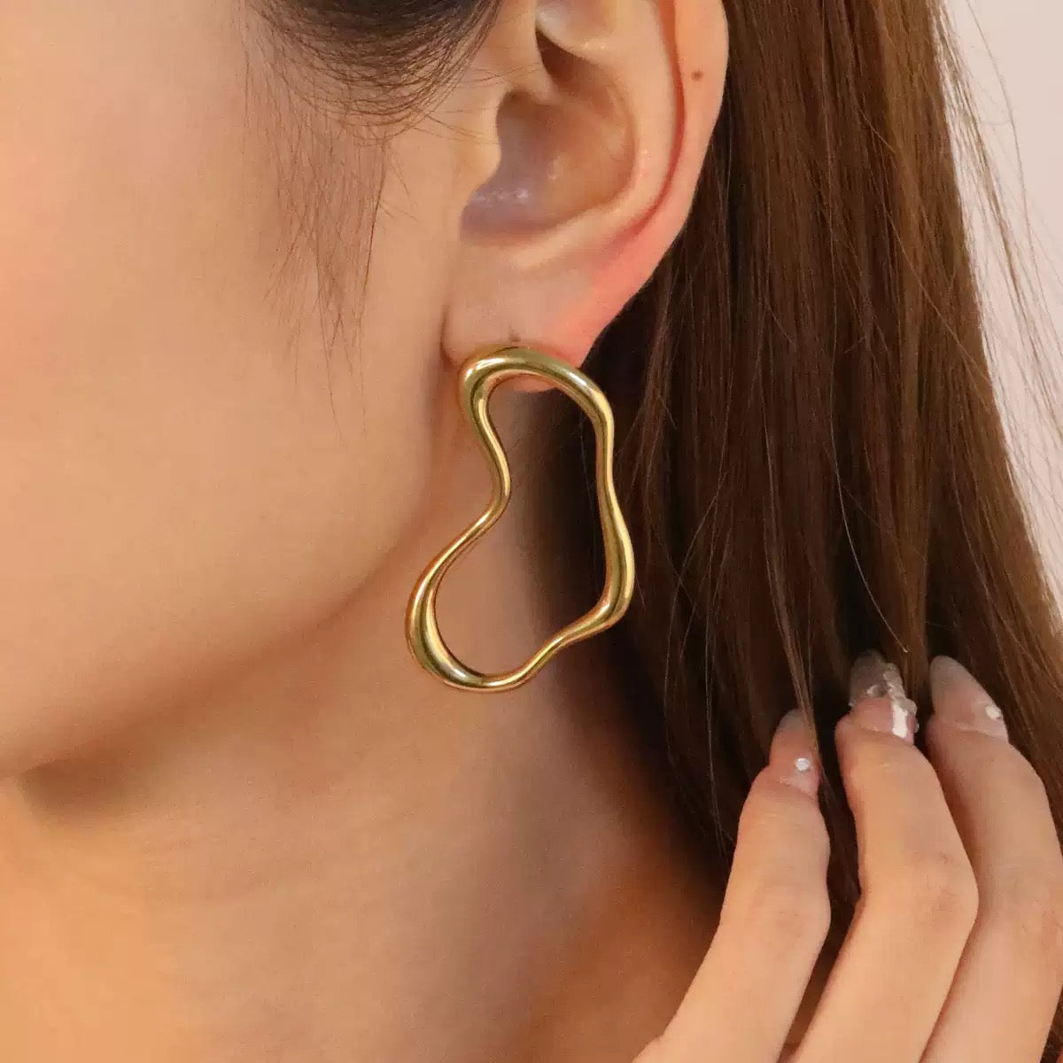Fluid Wave Earrings
