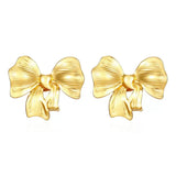 Earring Golden Bow