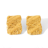 Golden Texture Earrings