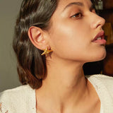 Golden Star Stud Earrings