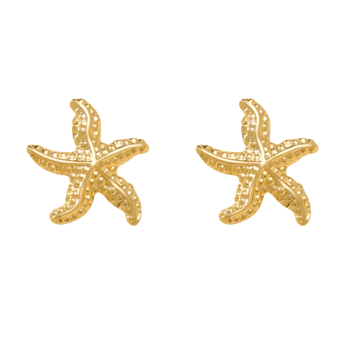 Golden Starfish Earrings