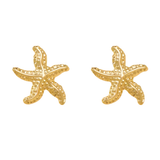 Golden Starfish Earrings
