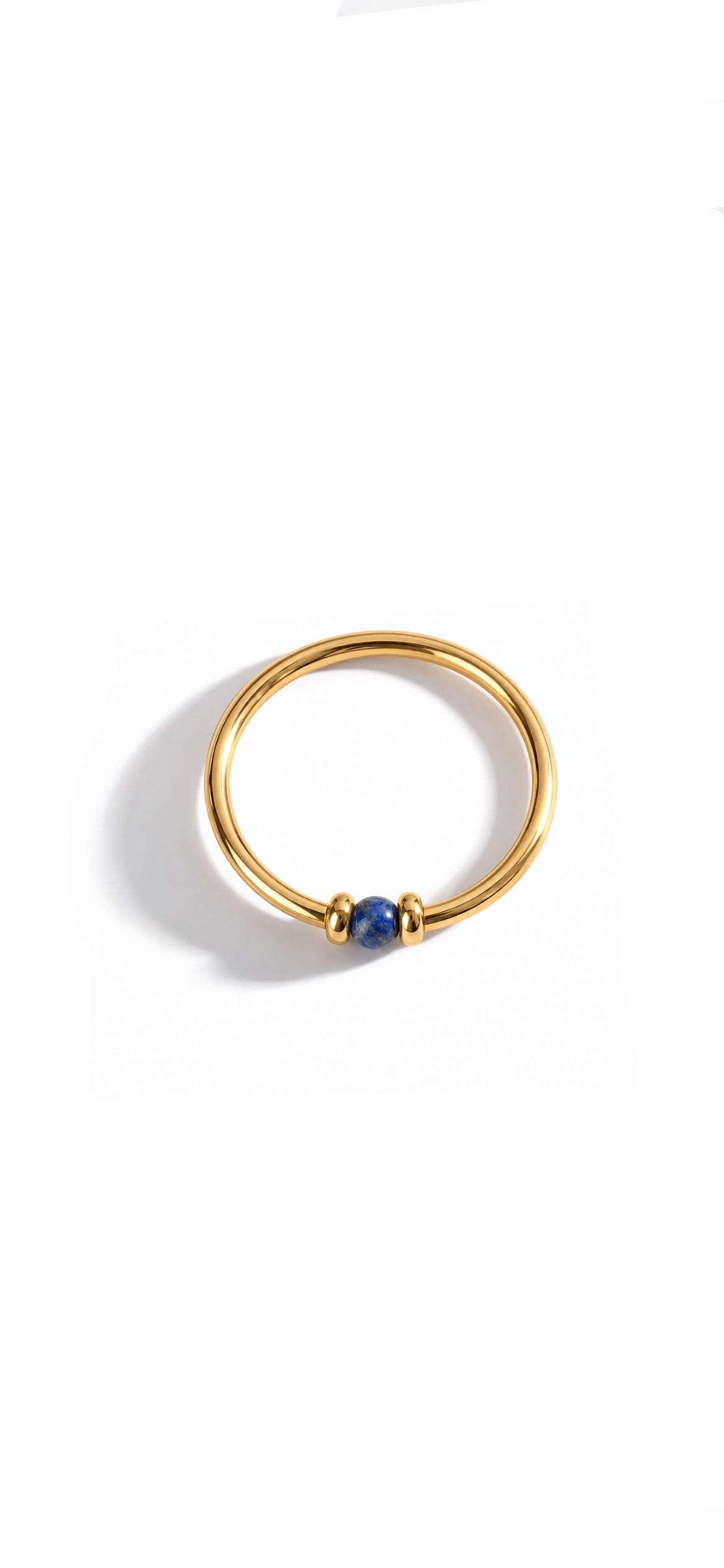 Lapis Gold Bangle