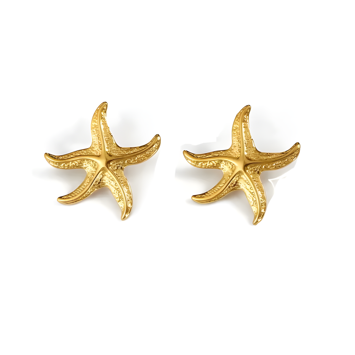 Golden Starfish Earring
