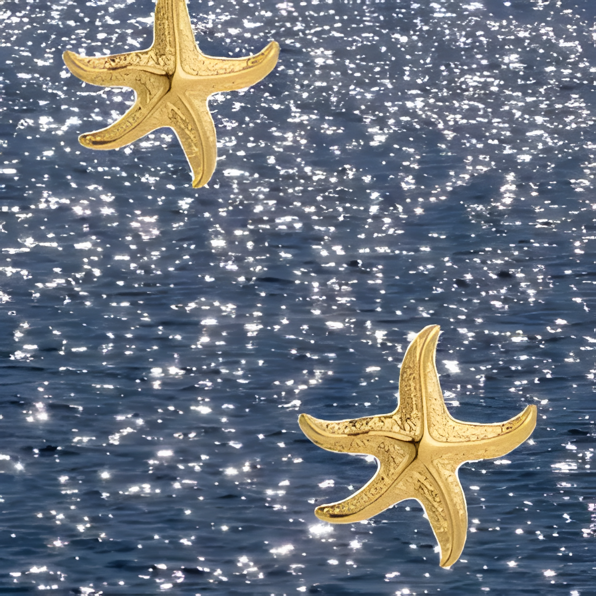 Golden Starfish Earring