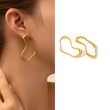Small Freeform Gold Earring
