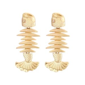 Golden Fish Earrings
