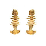 Golden Fish Earrings