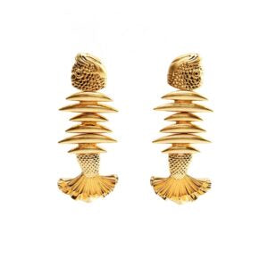 Golden Fish Earrings