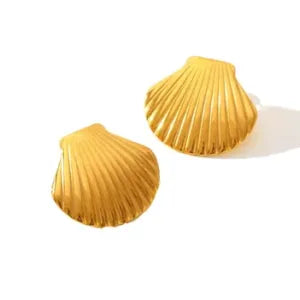 Earring Golden Shell