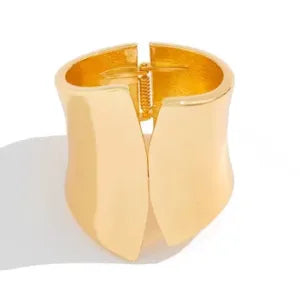 Golden Petal Cuff Bracelet